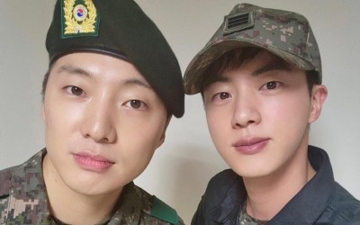 BTS’s Jin Congratulates WINNER’s Kang Seung Yoon On Completing His Basic Military Training