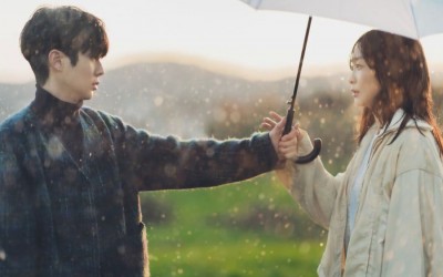 Choi Woo Shik And Kim Da Mi Make Wistful Eye Contact In The Rain In “Our Beloved Summer”