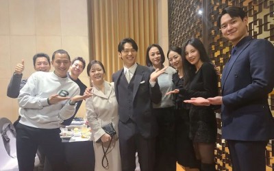 Girls’ Generation’s Seohyun Shares Photos Of “Private Lives” Cast Congratulating Lee Hak Joo At His Wedding