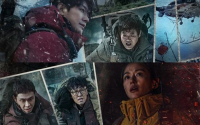 Jun Ji Hyun, Joo Ji Hoon, Sung Dong Il, Oh Jung Se, And Jo Han Chul Risk The Storm In “Jirisan” Group Poster