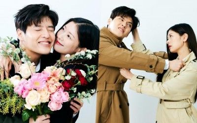 Kang Ha Neul And Jung So Min Pose In Adorable Seasonal Couple Photos For Film “Love Reset”