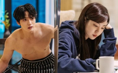 Kim Jae Joong Hides In Just Apron While Jin Se Yeon Remains Oblivious In 