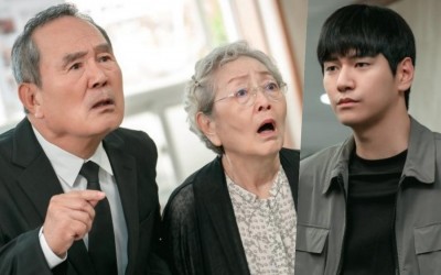 Kim Young Ok And Park In Hwan See Something Shocking At A Funeral In "Iron Family"