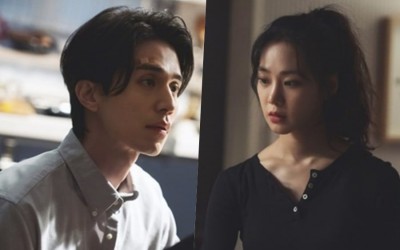 Lee Dong Wook And Han Ji Eun Have A Tense But Tender Moment As Ex-Lovers In “Bad And Crazy”