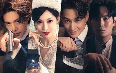 Lee Dong Wook, Kim So Yeon, Kim Bum, And Ryu Kyung Soo Hold Their Weapon Of Choice In “Tale Of The Nine-Tailed 1938” Posters
