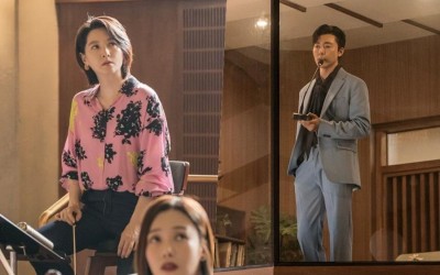 Lee Moo Saeng Is An Unwelcome Intruder At Lee Young Ae’s Rehearsal In “Maestra: Strings Of Truth”
