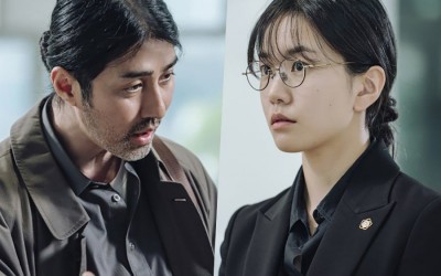 lee-seol-looks-warily-at-cha-seung-won-as-he-blocks-her-path-in-new-drama-one-ordinary-day