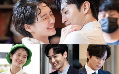 park-gyu-young-kim-min-jae-and-kwon-yool-passionately-study-their-scripts-in-dali-and-cocky-prince-behind-the-scenes-photos