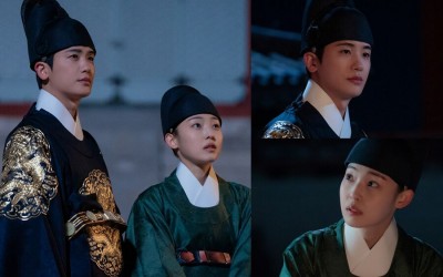 Park Hyung Sik And Jeon So Nee Take A Walk Around The Moonlit Palace In “Our Blooming Youth”