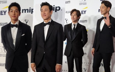 Song Joong Ki, Lee Sun Gyun, Im Siwan, And Rain Walk The Red Carpet For 50th International Emmys