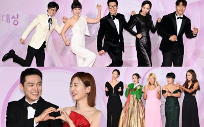 Stars Hit The Red Carpet At The 2022 SBS Entertainment Awards