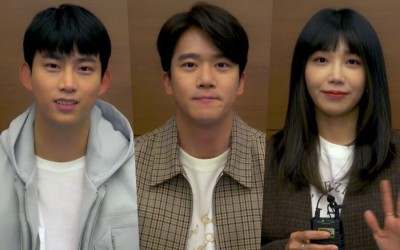 Watch: 2PM’s Taecyeon, Ha Seok Jin, And Apink’s Jung Eun Ji Introduce Their Roles At Script Reading For Upcoming Mystery Thriller