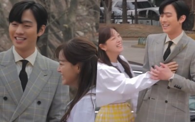 Watch: Ahn Hyo Seop And Kim Sejeong Fill The Set With Laughter Behind The Scenes Of “A Business Proposal”