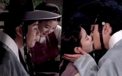 Watch: Ahn Hyo Seop And Kim Yoo Jung Struggle With Obstacles While Filming Kiss Scene For “Lovers Of The Red Sky”