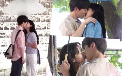 watch-bae-in-hyuk-and-han-ji-hyun-navigate-the-perfect-angle-for-their-kiss-scene-in-cheer-up