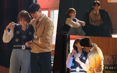 watch-cha-eun-woo-and-park-gyu-young-show-sweet-chemistry-filming-romantic-scenes-for-a-good-day-to-be-a-dog