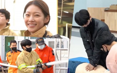 Watch: Gong Seung Yeon, Son Ho Jun And More Dive Into Firefighter And First Aid Training For “The First Responders”