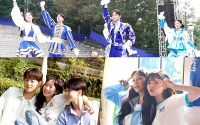 watch-han-ji-hyun-bae-in-hyuk-and-more-persevere-through-hot-weather-with-high-spirits-during-poster-shoot-for-cheer-up