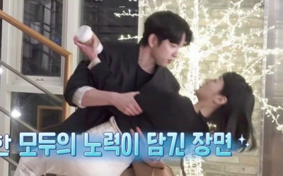 watch-jinyoung-teaches-kim-go-eun-got7s-just-right-dance-practices-their-1st-kiss-behind-the-scenes-of-yumis-cells-2