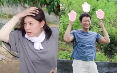 Watch: Kim Ji Won And Son Seok Gu Enlist The Help Of Wires To Film Their Dramatic Flying Hat Scene In “My Liberation Notes”