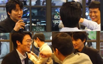 Watch: Kim Nam Gil And Jin Sun Kyu Create A Fun And Realistic Staff Dinner Atmosphere While Filming “Through The Darkness”