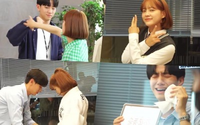 watch-kim-sejeong-and-nam-yoon-su-boast-rich-facial-expressions-behind-the-scenes-of-todays-webtoon