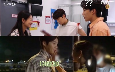 watch-kim-seon-ho-and-shin-min-ah-cant-stop-the-laughter-whether-theyre-filming-a-knife-fight-scene-or-a-sweet-kiss-scene
