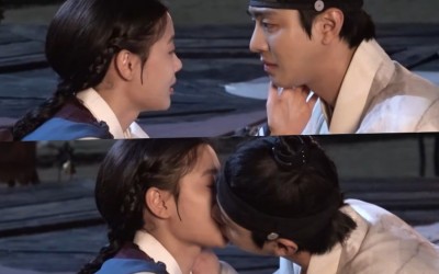 Watch: Kim Yoo Jung And Ahn Hyo Seop Prepare For An Emotional Kiss Scene On Set Of “Lovers Of The Red Sky”