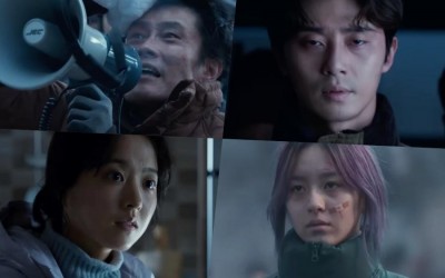 Watch: Lee Byung Hun, Park Seo Joon, Park Bo Young, And More Must Protect Their Lone Apartment In Trailer For Disaster Film “Concrete Utopia”