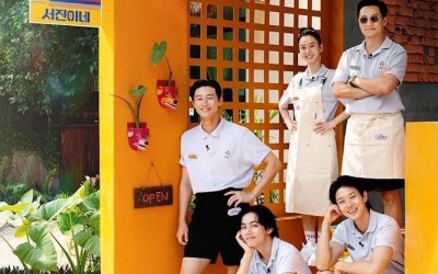 watch-lee-seo-jin-park-seo-joon-v-choi-woo-shik-and-jung-yu-mi-showcase-great-teamwork-while-running-a-busy-restaurant