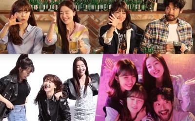 watch-lee-sun-bin-han-sun-hwa-and-jung-eun-ji-cant-stop-teasing-choi-siwon-while-filming-posters-for-work-later-drink-now