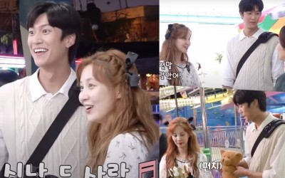 Watch: Na In Woo And Girls’ Generation’s Seohyun Can’t Stop Teasing Each Other Behind The Scenes Of “Jinxed At First”