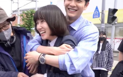 Watch: Park Eun Bin And Kang Tae Oh Can’t Stop Laughing While Rehearsing Their Back Hug For “Extraordinary Attorney Woo”