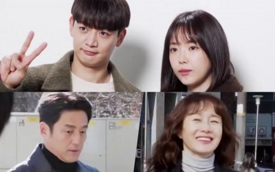 watch-shinees-minho-son-naeun-ji-jin-hee-and-kim-ji-soo-show-natural-chemistry-behind-the-scenes-of-romance-in-the-house