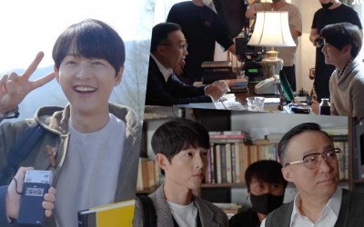 Watch: Song Joong Ki And Kim Kang Hoon Show Great Chemistry With On-Screen Grandfather Lee Sung Min On Set Of “Reborn Rich”
