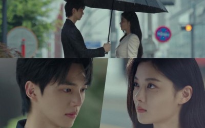 Watch: Song Kang Shields Kim Yoo Jung From The Rain In First Glimpse Of Upcoming Romance Drama “My Demon”