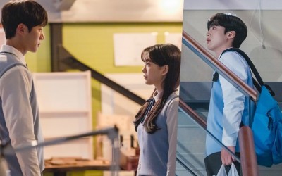WEi’s Kim Yo Han Accidentally Overhears Cho Yi Hyun And Chu Young Woo’s Conversation In “School 2021”