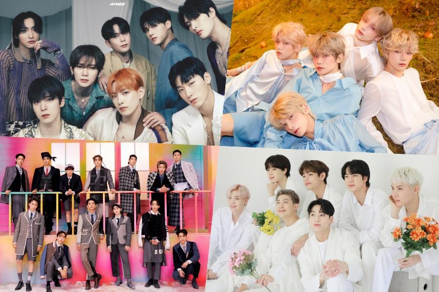 ATEEZ, TXT, SEVENTEEN, BTS, aespa, NewJeans, And More Claim Top Spots On Billboard's World Albums Chart
