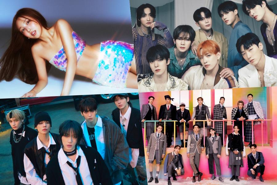 TWICE's Nayeon, ATEEZ, TXT, SEVENTEEN, BTS, aespa, And More Claim Top Spots On Billboard's World Albums Chart