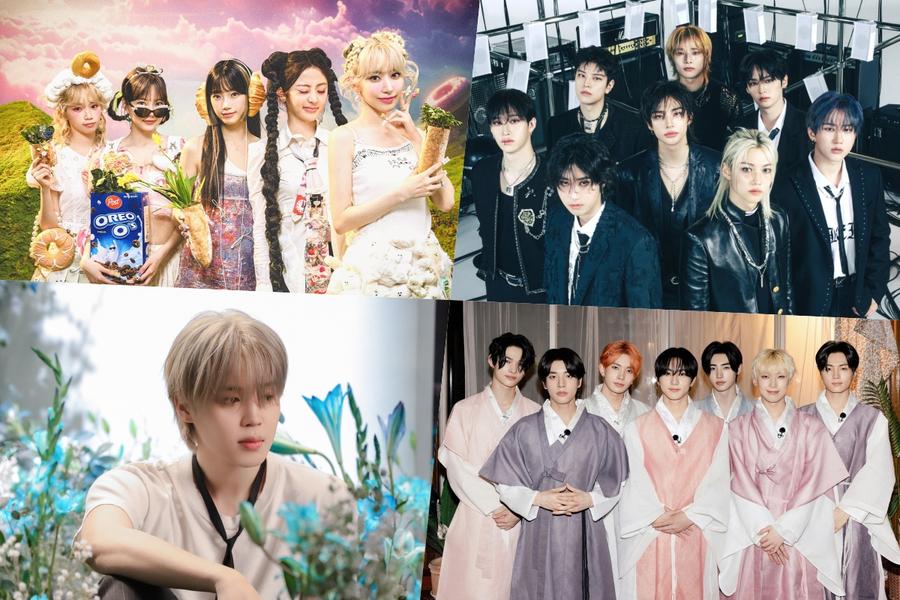 LE SSERAFIM, Stray Kids, BTS's Jimin, ENHYPEN, aespa, SEVENTEEN, TXT, NewJeans, And ATEEZ Sweep Top Spots On Billboard World Albums Chart