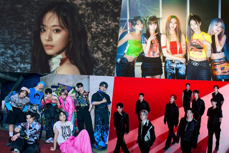 TWICE's Tzuyu, LE SSERAFIM, Stray Kids, xikers, BTS's Jimin, ENHYPEN, And More Sweep Top Spots On Billboard World Albums Chart