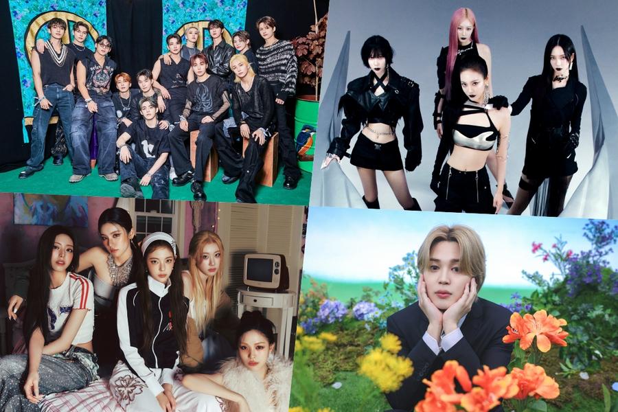 SEVENTEEN, aespa, ITZY, Jimin, Stray Kids, ENHYPEN, 82MAJOR, And More Sweep Top Spots On Billboard World Albums Chart