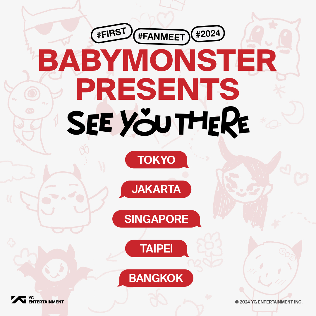 BABYMONSTER Unveils Cities For Upcoming Fanmeet Tour