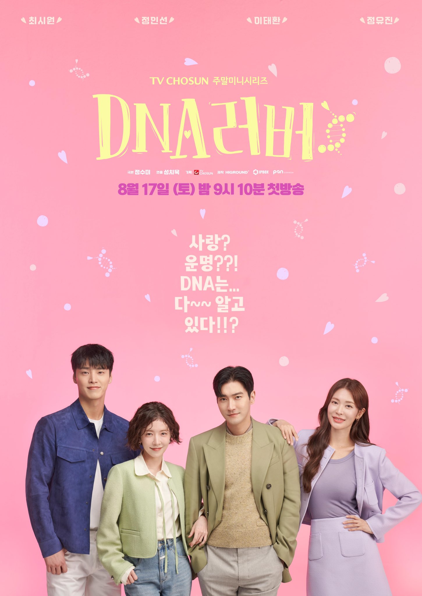 Choi Siwon, Jung In Sun, Lee Tae Hwan, And Jung Yoo Jin Entrust DNA To Find Love In 