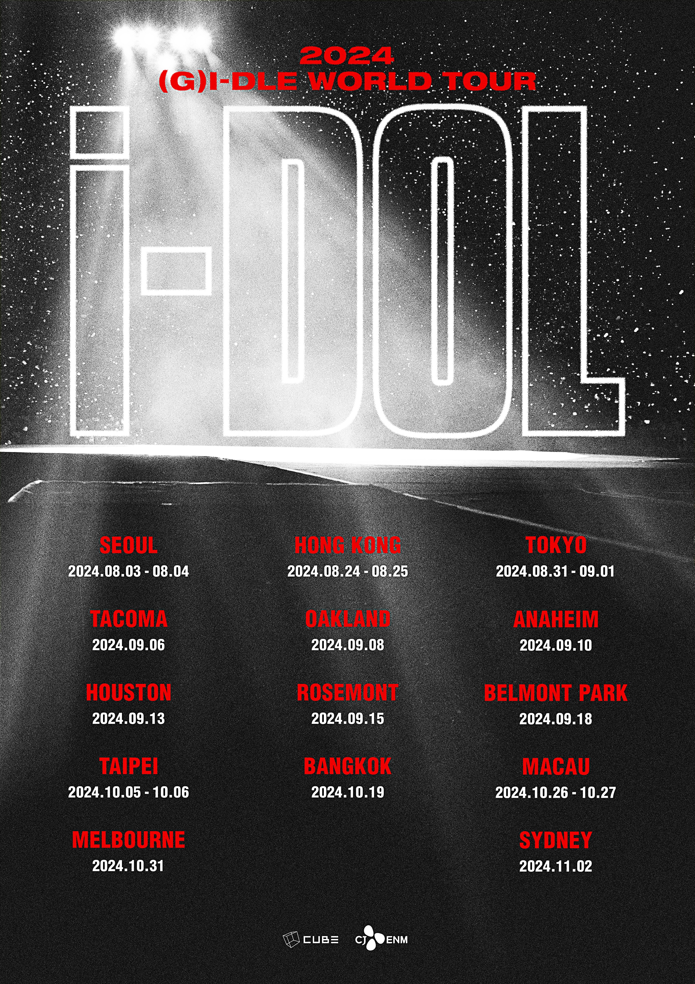 (G)I-DLE Announces Stops For 2024 World Tour 