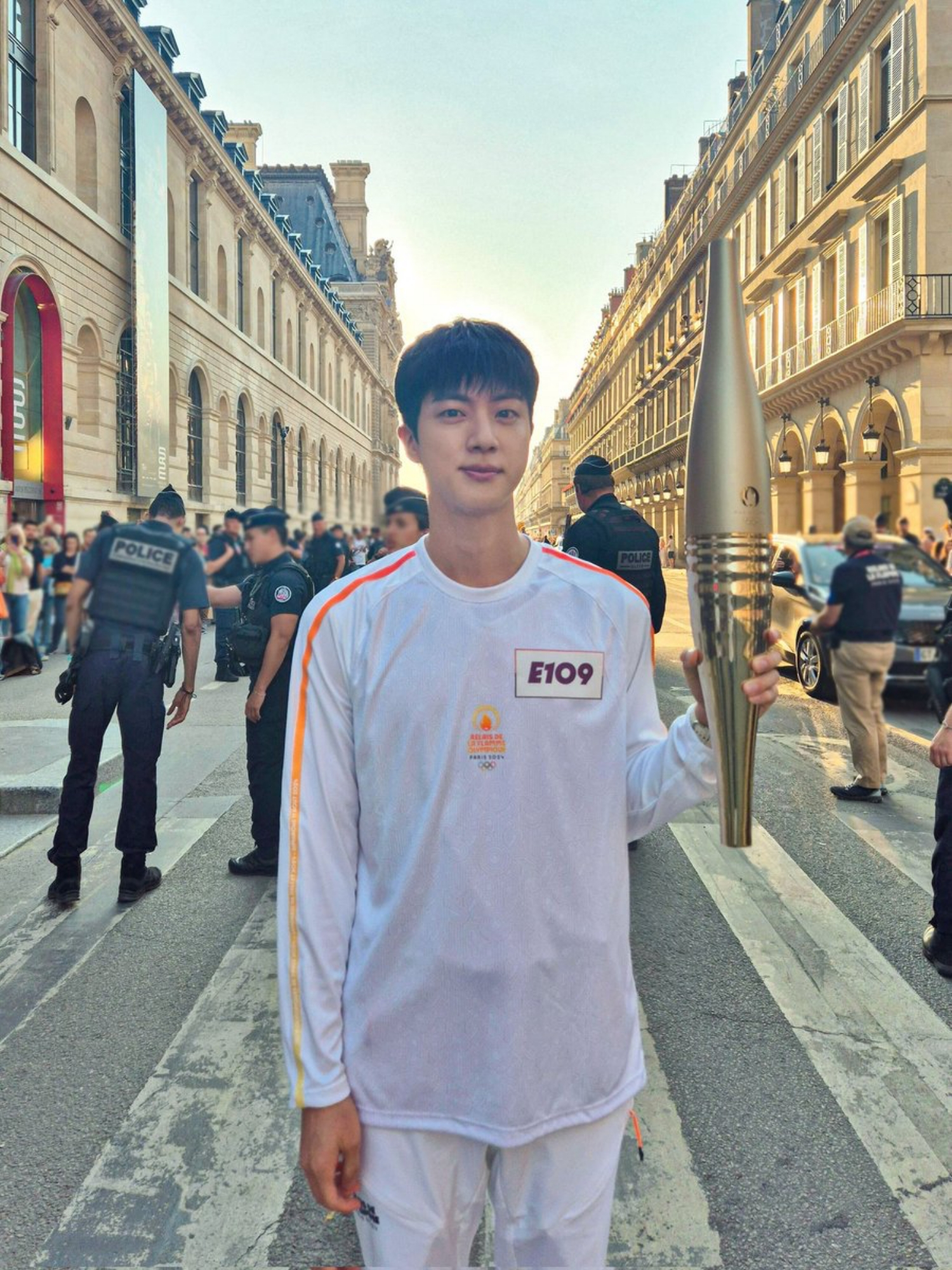 BTS's Jin Shares Message Of Support After Completing His Role As Torchbearer In Paris 2024 Olympic Games