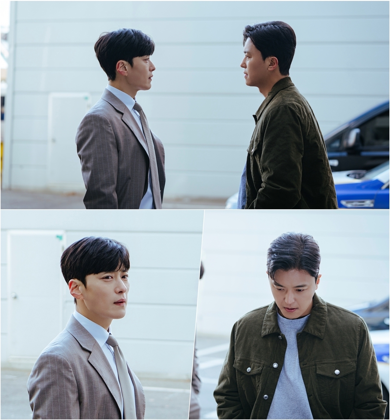 Jang Seung Jo And Yeon Woo Jin Share A Tense Confrontation At The Police Station In “Nothing Uncovered”