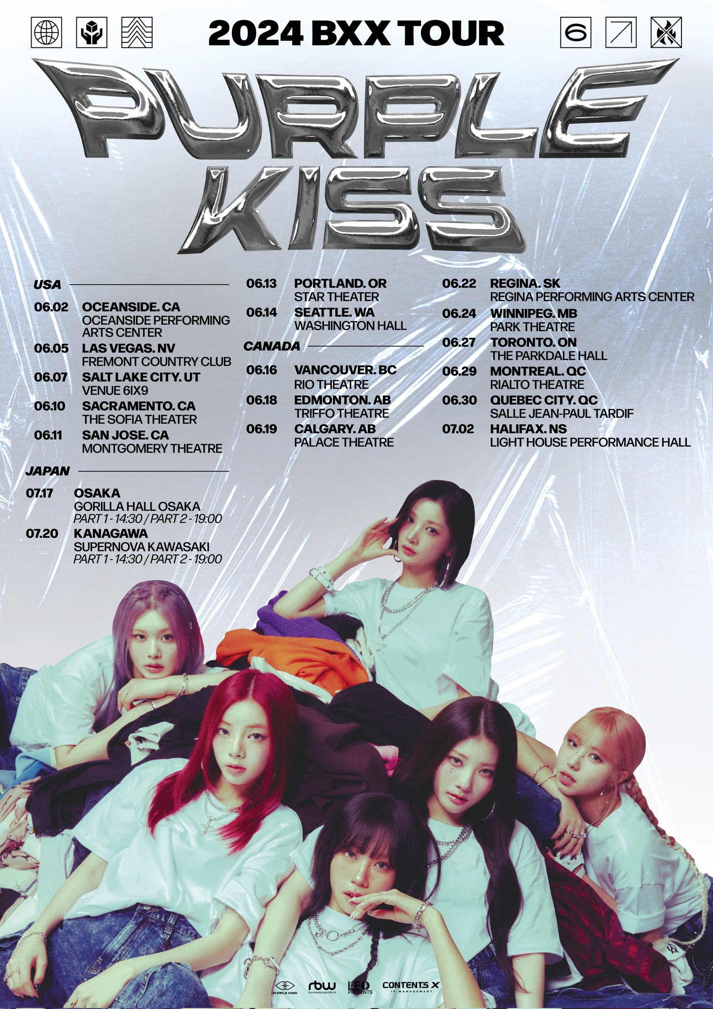 PURPLE KISS Announces Dates For 18-City 2024 Tour 
