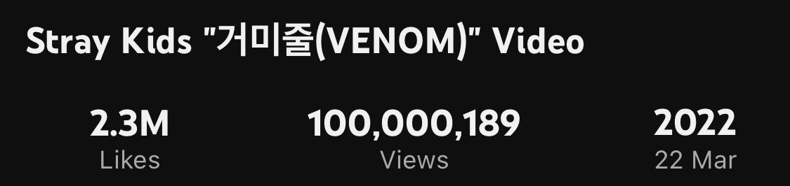 Stray Kids’ “VENOM” Becomes Their 13th Group MV To Hit 100 Million Views