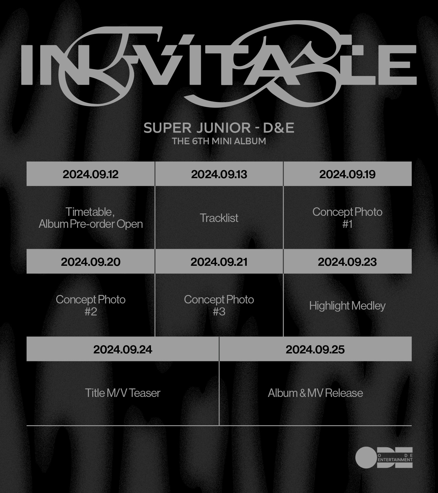 Super Junior D&E Reveals Schedule For September Comeback